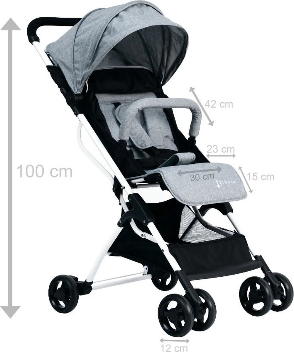 Buggy Kidsee Genius Grijs 4 Buggy Kidsee Genius Grijs - Afbeelding 4