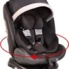 Cangaroo Pilot Black Leather SPS Isofix 360° 0-36 Kg Autostoel Met Zonnekap