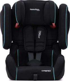 Hamilton By Yoop Cabrio Premium Opvouwbare Autostoel – Veilig, Comfortabel En Lichtgewicht Autozitje – Groep I, II, III Autostoeltje Voor 9 Maanden Tot 12 Jaar – Neon Blauw – ISOFIX Kliksysteem - 1e Opvouwbare Autostoel Ter Wereld - Zwart/Neon Blauw -Lionelo Winkel 1033x1200 2