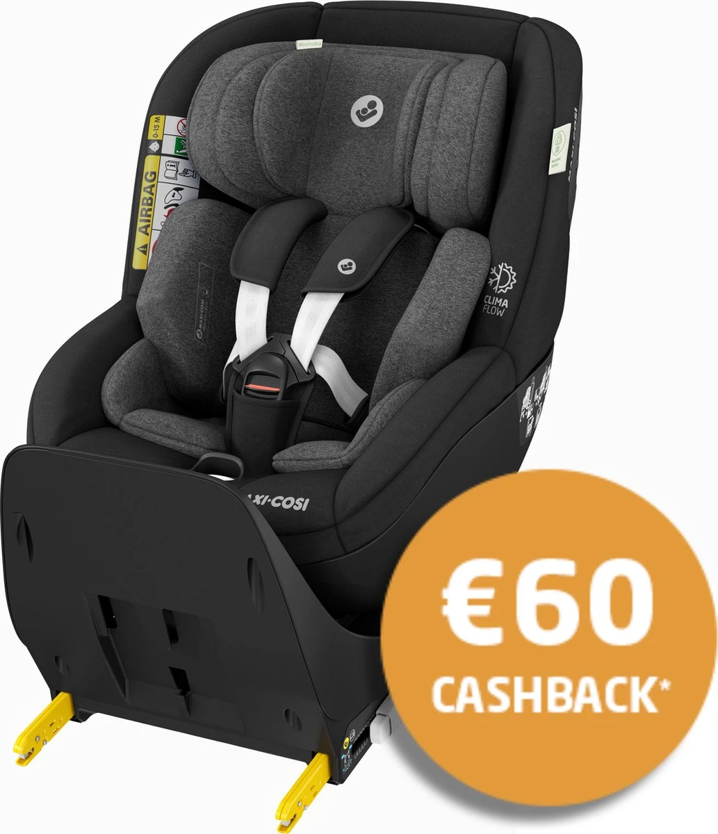 Maxi-Cosi Mica Pro Eco I-Size Autostoeltje - 360° Draaibaar - Gerecyclede Stoffen - Authentic Black - Vanaf De Geboorte Tot Ca. 4 Jaar 1 Maxi-Cosi Mica Pro Eco I-Size Autostoeltje - 360° Draaibaar - Gerecyclede Stoffen - Authentic Black - Vanaf De Geboorte Tot Ca. 4 Jaar