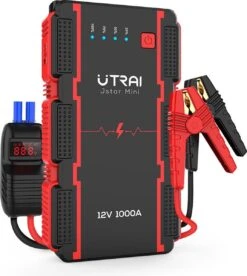 UTRAI - Jump Starter Auto - Batterij 13000mAh - 1000A - Smart-Clip Power Bank Met Batterij Detectie Voor 12V - Auto Booster Jumpstarter Mini