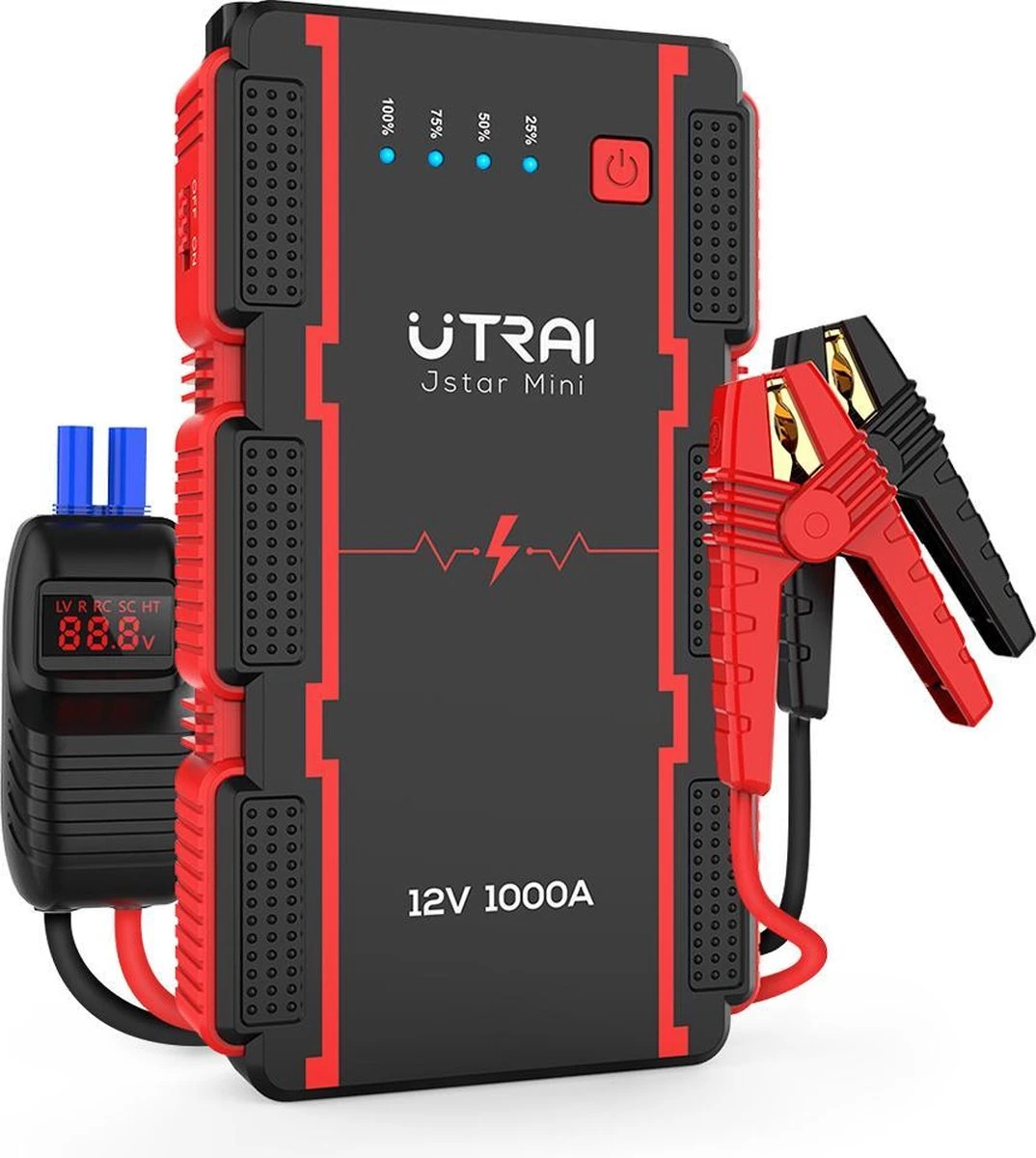 UTRAI - Jump Starter Auto - Batterij 13000mAh - 1000A - Smart-Clip Power Bank Met Batterij Detectie Voor 12V - Auto Booster Jumpstarter Mini 1 UTRAI - Jump Starter Auto - Batterij 13000mAh - 1000A - Smart-Clip Power Bank Met Batterij Detectie Voor 12V - Auto Booster Jumpstarter Mini