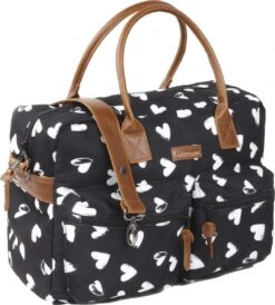 Kidzroom Black And White Luiertas - Zwart - Ophanglussen Kinderwagen - Verschoonmatje - Verstelbare Schouderband 30 Kidzroom Black And White Luiertas - Zwart - Ophanglussen Kinderwagen - Verschoonmatje - Verstelbare Schouderband -Lionelo Winkel 1080x1200 1