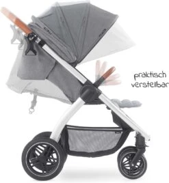 Hauck UpTown Buggy - Met één Hand Opvouwbaar - Grijs -Lionelo Winkel 1104x1200