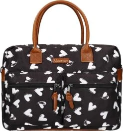 Kidzroom Black And White Luiertas - Zwart - Ophanglussen Kinderwagen - Verschoonmatje - Verstelbare Schouderband 24 Kidzroom Black And White Luiertas - Zwart - Ophanglussen Kinderwagen - Verschoonmatje - Verstelbare Schouderband -Lionelo Winkel 1125x1200 5