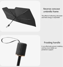 TDR - Zonnescherm / Autoparaplu - Binnenkant Voorruit Auto - Opvouwbaar - Hitte En UV Bescherming - 122 X 65 Cm -Lionelo Winkel 1135x1200 5