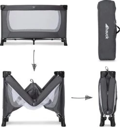 Hauck Dream N Play Plus Campingbedje Set - Met Matras En Muggennet - Grijs -Lionelo Winkel 1135x1200 6