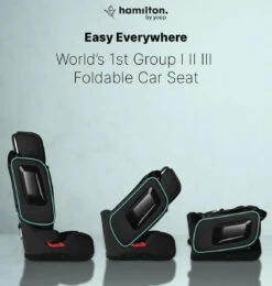 Hamilton By Yoop Cabrio Premium Opvouwbare Autostoel – Veilig, Comfortabel En Lichtgewicht Autozitje – Groep I, II, III Autostoeltje Voor 9 Maanden Tot 12 Jaar – Neon Blauw – ISOFIX Kliksysteem - 1e Opvouwbare Autostoel Ter Wereld - Zwart/Neon Blauw -Lionelo Winkel 1139x1200 5