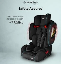 Hamilton By Yoop Cabrio Premium Opvouwbare Autostoel – Veilig, Comfortabel En Lichtgewicht Autozitje – Groep I, II, III Autostoeltje Voor 9 Maanden Tot 12 Jaar – Neon Blauw – ISOFIX Kliksysteem - 1e Opvouwbare Autostoel Ter Wereld - Zwart/Neon Blauw -Lionelo Winkel 1139x1200 6