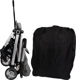 Ding Vivo Wandelwagen - Grijs/Zilver - Inklapbare Buggy - Inclusief Boodschappenmandje En Zonnekap -Lionelo Winkel 1144x1200