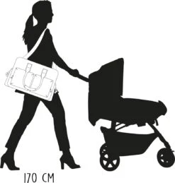 Kidzroom Vision Of Love Luiertas - Bruin - Verschoonmatje - Versteldbare Schouderband -Lionelo Winkel 1144x1200 3