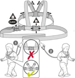 Looptuigje Voor Kinderen - Kindertuigje Met Looplijn - Tuigje Kind - Blauw -Lionelo Winkel 1146x1200 11