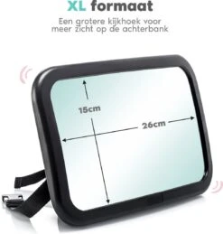 Autospiegel Baby Verstelbaar - Achteruitkijkspiegel - Baby Spiegel Auto Achterbank -Lionelo Winkel 1146x1200 9