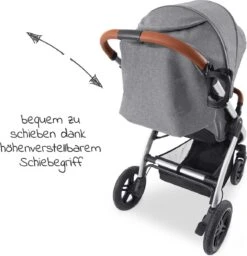 Hauck UpTown Buggy - Met één Hand Opvouwbaar - Grijs -Lionelo Winkel 1160x1200 4