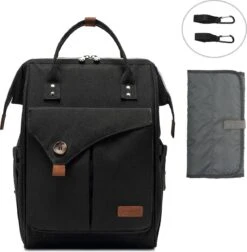 Luiertas (rugzak) Zwart