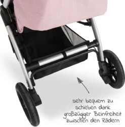 Hauck UpTown Buggy - Met één Hand Opvouwbaar - Roze -Lionelo Winkel 1175x1200 1