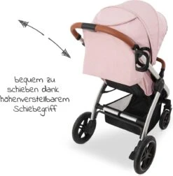 Hauck UpTown Buggy - Met één Hand Opvouwbaar - Roze -Lionelo Winkel 1176x1200
