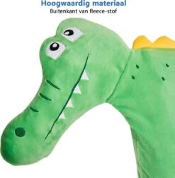 CabinMax Nekkussen - Reiskussen Kinderen - Memory Foam Nek Kussen - Inclusief Opbergtas - Krokodil - Groen -Lionelo Winkel 1176x1200 6