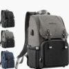 BEARTOP Grote Luiertas Elegant | Inclusief Verschoningsmatje | Grijs | Mama Tas Met Veel Opbergruimte & Vakken | Met Nat & Geïsoleerd Compartiment