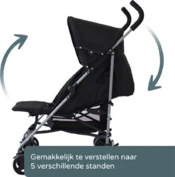 Prénatal Plus Buggy - Kinderwagen - Inklapbaar En Verstelbaar - Met Boodschappenmand - Plooibuggy Zwart -Lionelo Winkel 1184x1200 2