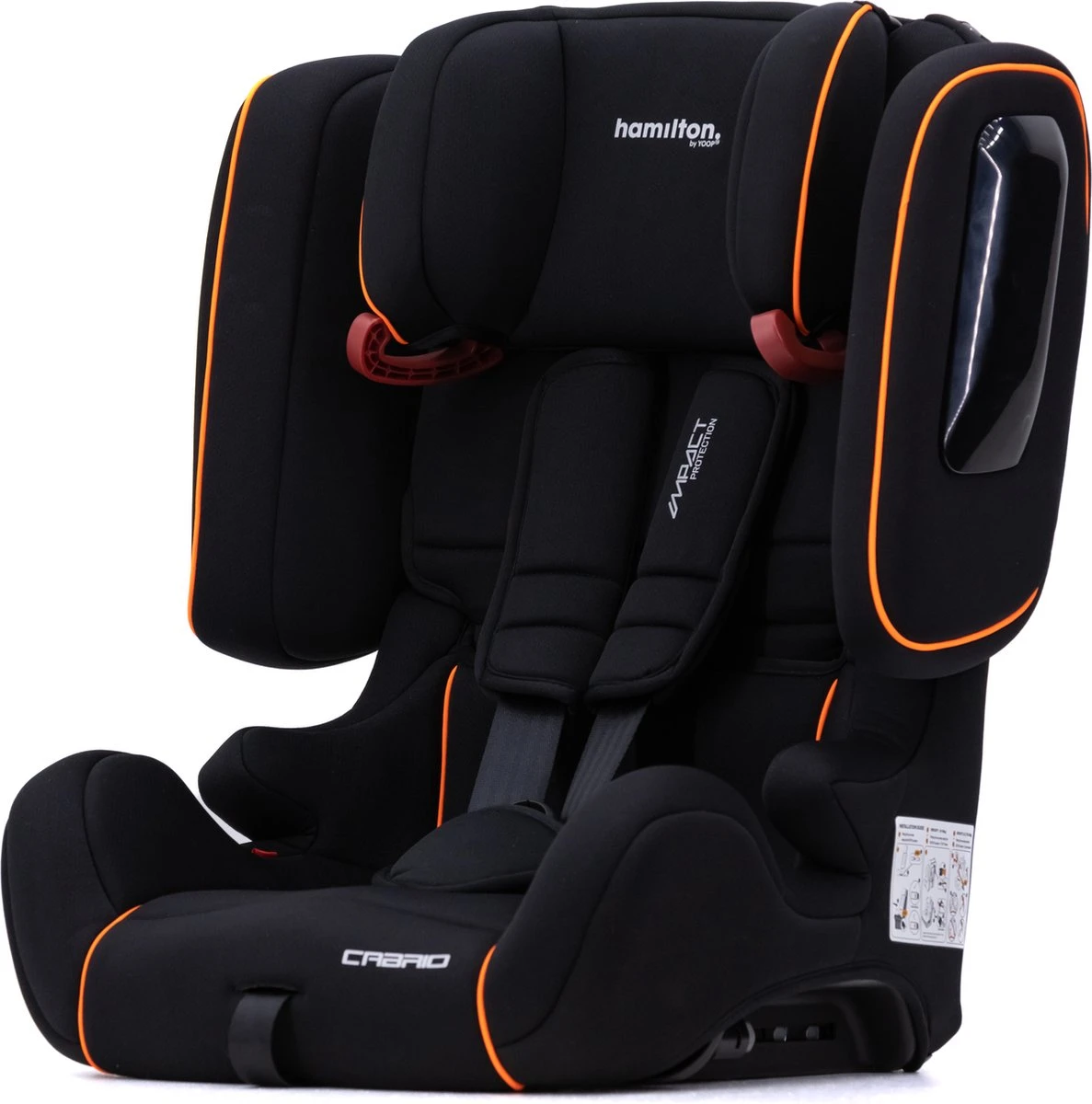 Hamilton By Yoop Cabrio Premium Opvouwbare Autostoel – Veilig, Comfortabel En Lichtgewicht Autozitje – Groep I, II, III Autostoeltje Voor 9 Maanden Tot 12 Jaar – Neon Oranje – ISOFIX Kliksysteem - 1e Opvouwbare Autostoel Ter Wereld 8 Hamilton By Yoop Cabrio Premium Opvouwbare Autostoel – Veilig, Comfortabel En Lichtgewicht Autozitje – Groep I, II, III Autostoeltje Voor 9 Maanden Tot 12 Jaar – Neon Oranje – ISOFIX Kliksysteem - 1e Opvouwbare Autostoel Ter Wereld - Afbeelding 8