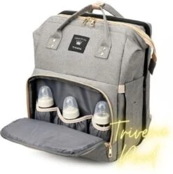 Luier- En Verzorgingstas - Luiertassen - Baby Rug Tas Met Isoleervak - Incl Flessen Verwarmer - Luiertas - Unisex/Jongens/Meisjes - Grijs - Luier Tas - Verzorgingstas Baby - Uitschuifbaar Verschoon/ Slaap Bedje - Incl Matrasje Baby - USB Poort 12 Luier- En Verzorgingstas - Luiertassen - Baby Rug Tas Met Isoleervak - Incl Flessen Verwarmer - Luiertas - Unisex/Jongens/Meisjes - Grijs - Luier Tas - Verzorgingstas Baby - Uitschuifbaar Verschoon/ Slaap Bedje - Incl Matrasje Baby - USB Poort -Lionelo Winkel 1192x1200 5