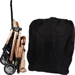 Ding Vivo Wandelwagen - Beige/Rose - Inklapbare Buggy - Inclusief Boodschappenmandje En Zonnekap -Lionelo Winkel 1193x1200 4