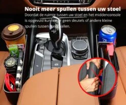 MOVENDO® - Luxe Auto Organizer Bestuurder En Bijrijder - Autostoel Opbergdoos Met Bekerhouder - Opbergen Auto Accessoires - Auto Accessories - Smartphone Telefoon Houder Geschikt Voor Tablet IPad Samsung Tab En Nintendo Switch - Cadeautje -Lionelo Winkel 1200x1000 10