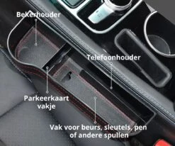 MOVENDO® - Luxe Auto Organizer Bestuurder En Bijrijder - Autostoel Opbergdoos Met Bekerhouder - Opbergen Auto Accessoires - Auto Accessories - Smartphone Telefoon Houder Geschikt Voor Tablet IPad Samsung Tab En Nintendo Switch - Cadeautje -Lionelo Winkel 1200x1000 11