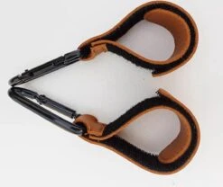 Kinderwagen Tassenhaak | Set Van 2 | Tas Hanger | Verstevigde Klittenband - 2 Stuks Zwart -Lionelo Winkel 1200x1009