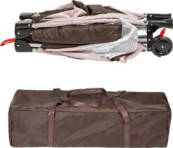 Tectake - Reisbedje Babybed Campingbed Dodo - 132x75x104cm Incl. Aankleedkussen En Draagtas - Bruin - 402203 13 Tectake - Reisbedje Babybed Campingbed Dodo - 132x75x104cm Incl. Aankleedkussen En Draagtas - Bruin - 402203 -Lionelo Winkel 1200x1023 3