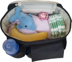 Janse Luiertas - Schoudertas - Baby Tas - Verzorgingstas - Kinderwagen Tas - Babyshower - Mommy Bag - Buggy Tas - Diaper Bag - Kinderwagen Organizer -Lionelo Winkel 1200x1029