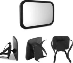 Autospiegel Baby 360° Verstelbaar Voor Hoofdsteun Autostoel -Achteruitkijkspiegel - Achterbankspiegel Kinderen -Baby Veiligheid Accessoires - Zwart -Lionelo Winkel 1200x1035 2