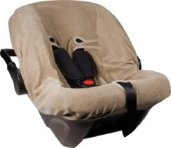 MamaLoes Badstof Nougat Groep 0+ Autostoelhoes ML010601
