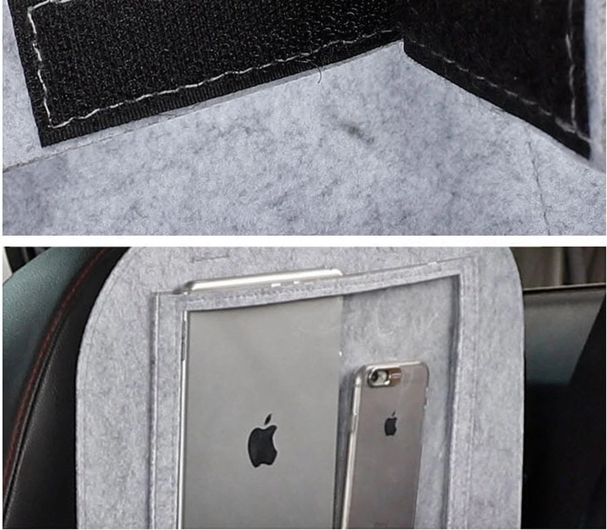 Case2go - Auto Organizer Met Tablet Houder - Autostoel Organizer Met Telefoonhouder En Bekerhouder Auto - Zwart 5 Case2go - Auto Organizer Met Tablet Houder - Autostoel Organizer Met Telefoonhouder En Bekerhouder Auto - Zwart - Afbeelding 5