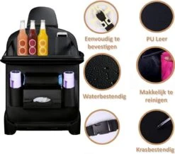 RAMBUX® - Autostoel Organizer Met Tray - Organizer Auto Stoelhoes Met Uitklapbare Tafel - Duurzaam Mat Zwart PU Leer Kunstleer - Tablethouder - Telefoonhouder - Fleshouder 18 RAMBUX® - Autostoel Organizer Met Tray - Organizer Auto Stoelhoes Met Uitklapbare Tafel - Duurzaam Mat Zwart PU Leer Kunstleer - Tablethouder - Telefoonhouder - Fleshouder -Lionelo Winkel 1200x1057 3