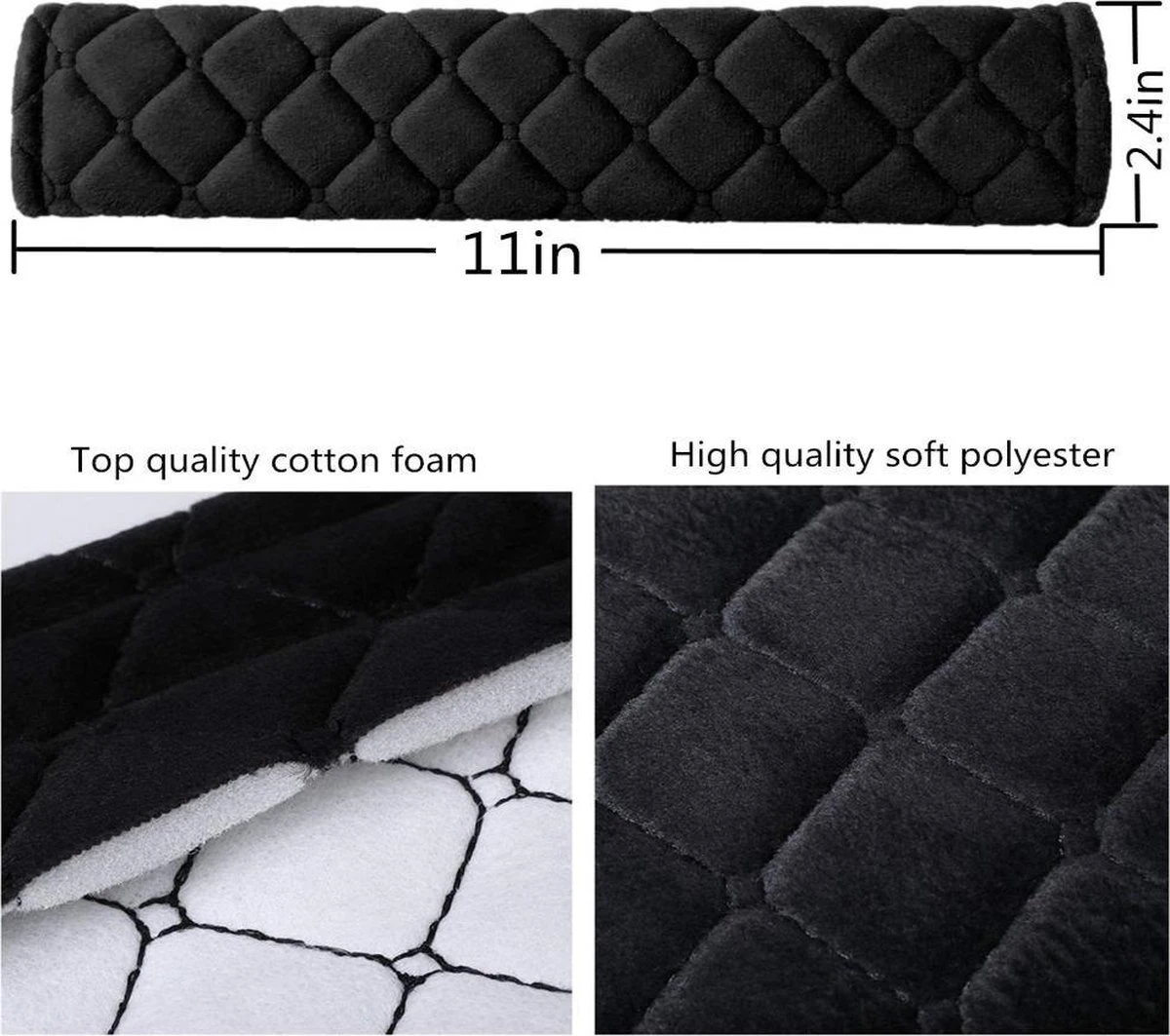 Merkloos Gordelbeschermer Sets Zwart Auto Autostoel Vrachtwagen Safety Belt Cushion Pads 4 Merkloos Gordelbeschermer Sets Zwart Auto Autostoel Vrachtwagen Safety Belt Cushion Pads - Afbeelding 4