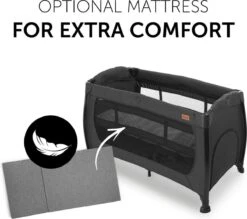 Hauck Play N Relax Center Campingbedje - Zwart -Lionelo Winkel 1200x1064 5