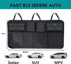 W&Z® Auto Organizer - Autostoel Organizer - Kofferbak Organizer - Zwart -Lionelo Winkel 1200x1080 5