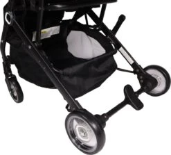 Ding Vivo Wandelwagen - Zwart - Inklapbare Buggy - Inclusief Boodschappenmandje En Zonnekap -Lionelo Winkel 1200x1085