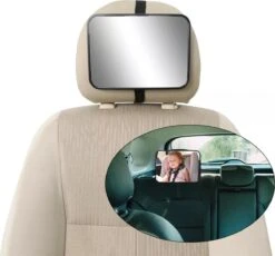 Autospiegel Baby - Achteruitkijkspiegel - Baby Autospiegel - Babyspiegel Auto - Baby Veiligheid - Kinderspiegel - Baby Auto - Zwart -Lionelo Winkel 1200x1116 4