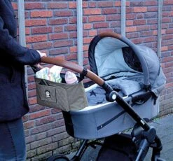 Dooky Diaper Buggy Organizer Grey Melange -Lionelo Winkel 1200x1119 2