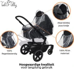 Universele Regenhoes Kinderwagen Met Kijkvenster – Buggy Hoes Universeel – Tegen Regen En Miezer Buggy – Doorzichtig -Lionelo Winkel 1200x1121 2