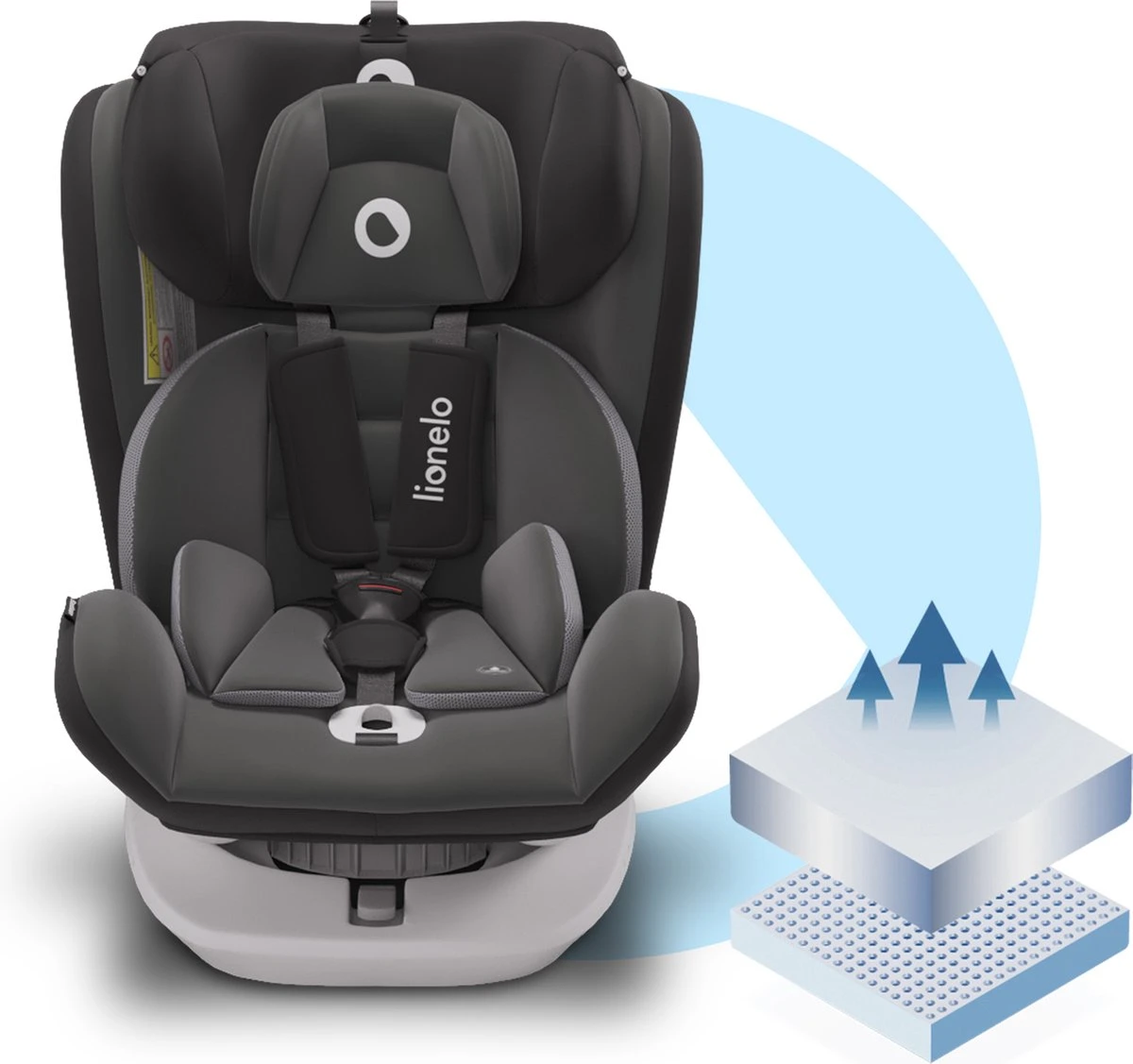 Lionelo Bastiaan - Autostoel - Roteerbaar - 0-36kg - 360° Draaibaar 12 Lionelo Bastiaan - Autostoel - Roteerbaar - 0-36kg - 360° Draaibaar - Afbeelding 12