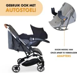 Deryan Rolo Luxe Lichtgewicht Buggy - Grijs -Lionelo Winkel 1200x1134 3
