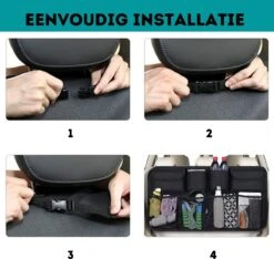 W&Z® Auto Organizer - Autostoel Organizer - Kofferbak Organizer - Zwart -Lionelo Winkel 1200x1137 3