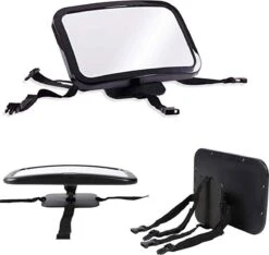 Merkloos Achterbank Spiegel Voor Baby & Kind - Auto Accessoires - Shatterproof - Zwarte A3 Verstelbare Monitor -Lionelo Winkel 1200x1138 1