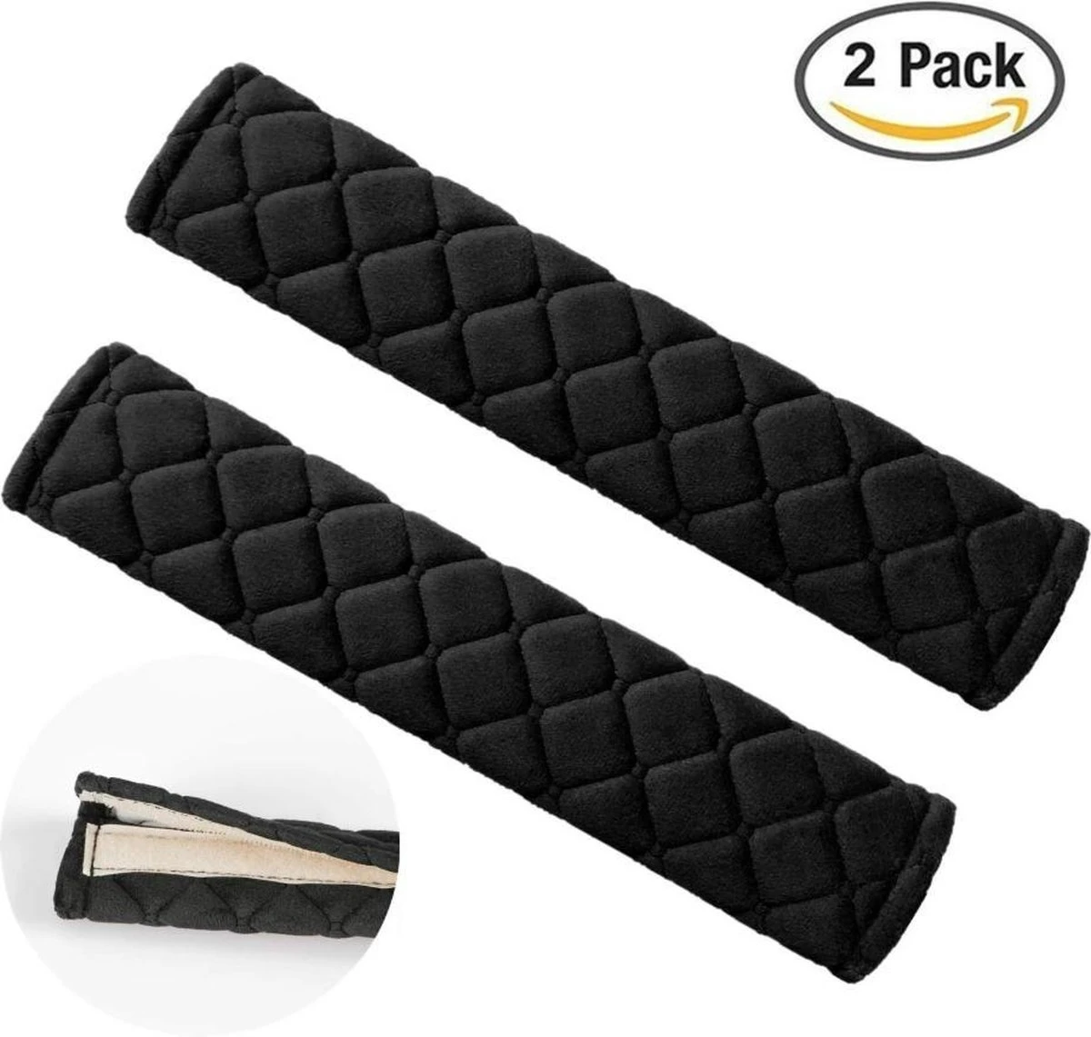 Merkloos Gordelbeschermer Sets Zwart Auto Autostoel Vrachtwagen Safety Belt Cushion Pads 3 Merkloos Gordelbeschermer Sets Zwart Auto Autostoel Vrachtwagen Safety Belt Cushion Pads - Afbeelding 3