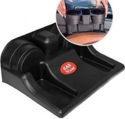 Merkloos Decopatent® Autostoel Organizer - Voor Tussen Auto Stoel / Console - Bekerhouder & Telefoonhouder - Opbergvakken - Auto Organiser -Lionelo Winkel 1200x1142 3