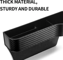 Autostoel Organizer Bijrijder Met Bekerhouder | Auto Opbergdoos Met Bekerhouder | Auto Organizer | Gap Filler Autostoel | Auto Gap Vuller | Organizer In Carbon Fiber Look | Auto Accessoires | Opbergen Auto Accessoires | -Lionelo Winkel 1200x1142 4